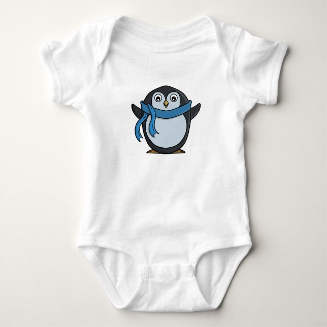 Niedlich Pinguin Baby Strampler (Vorderseite)