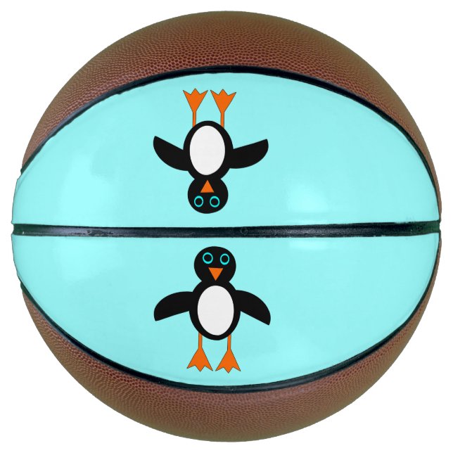 Niedlich Pinguin Basketballs (Vorderseite)