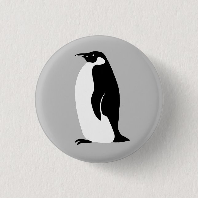 Niedlich Pinguin Button (Vorderseite)