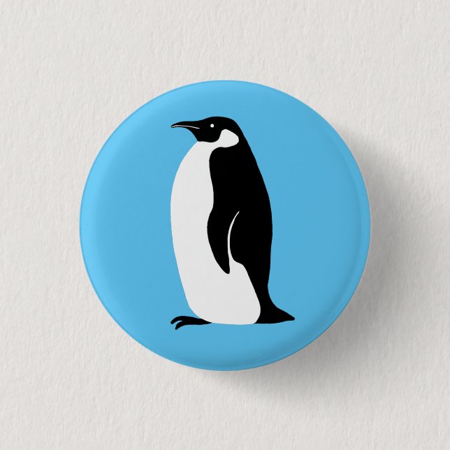 Niedlich Pinguin Button (Vorderseite)
