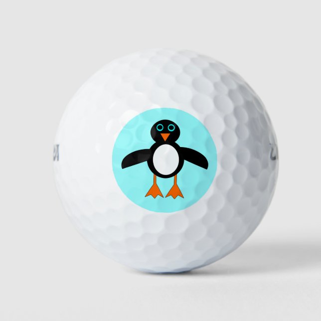 Niedlich Pinguin Golf Ball (Vorderseite)