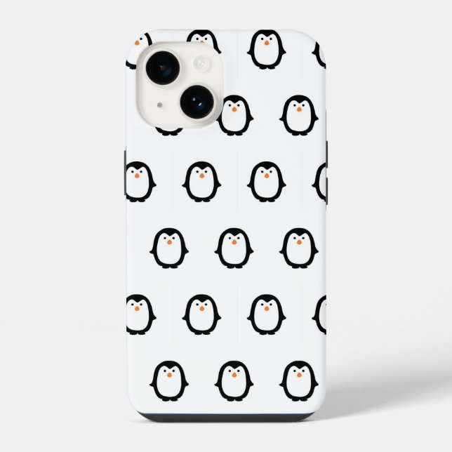 Niedlich Pinguin iPhone 14 Hülle (Rückseite)