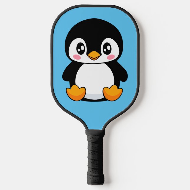 Niedlich Pinguin Pickleball Schläger (Vorderseite)