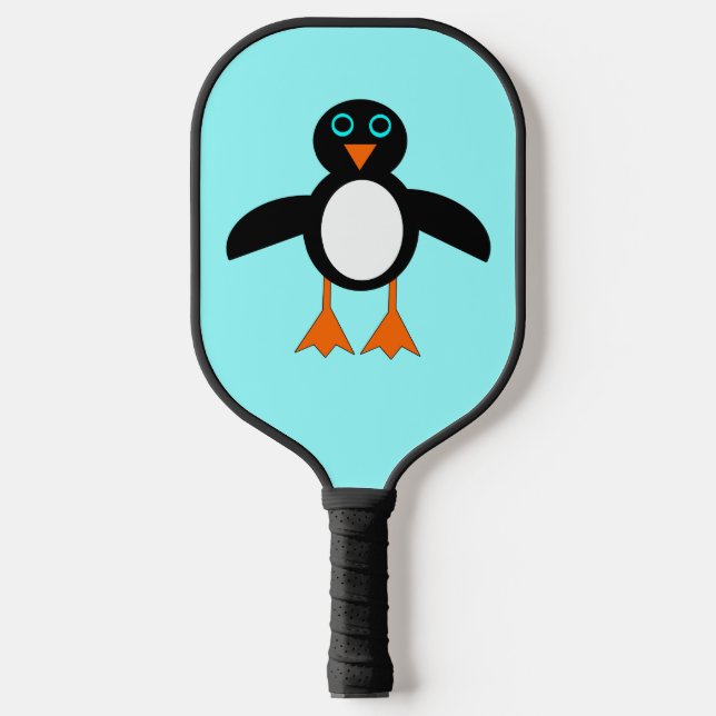 Niedlich Pinguin Pickleball Schläger (Vorderseite)