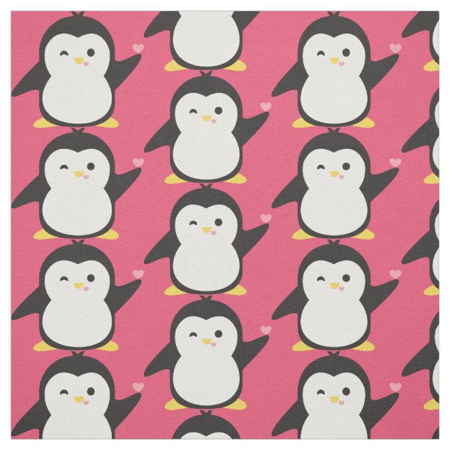 Niedlich Pinguin Stoff (Muster)
