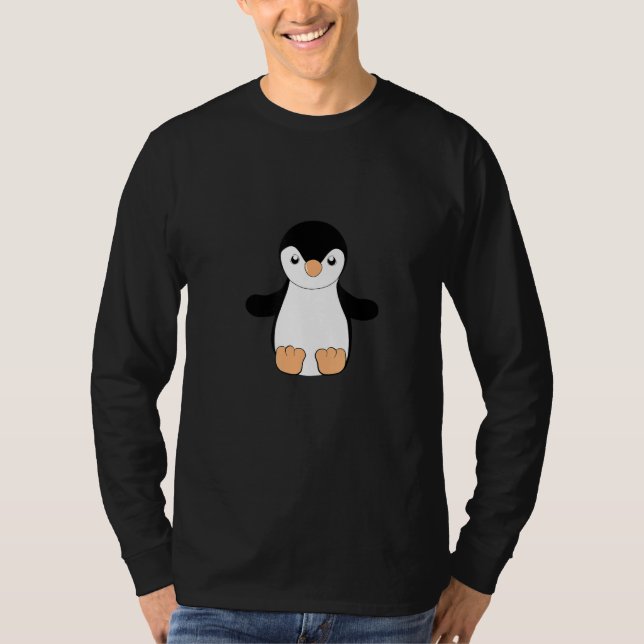 Niedlich Pinguin T-Shirt (Vorderseite)