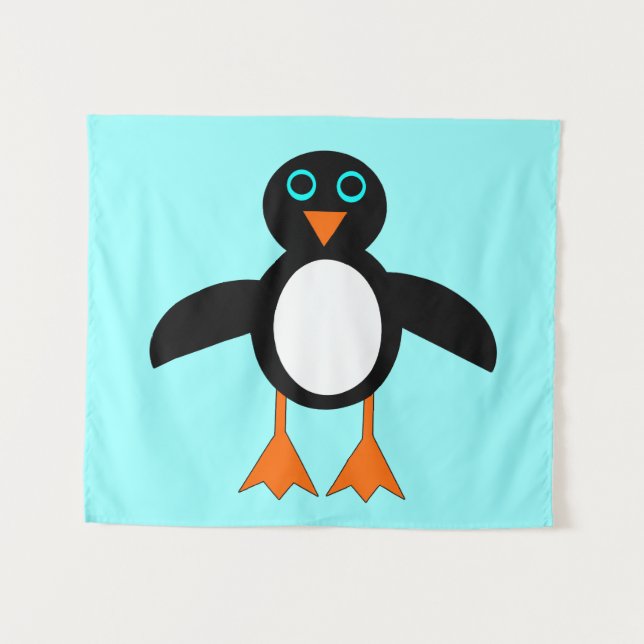 Niedlich Pinguin Wandteppich (Vorderseite (Horizontal))