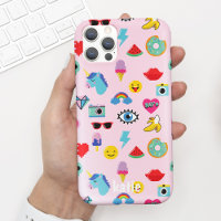 Niedlich Pink 80's Icons Emojis Muster
