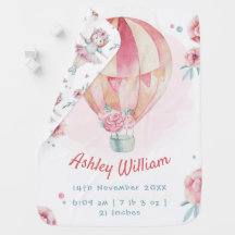 Niedlich Pink Air Ballerina Girl Birth Stats