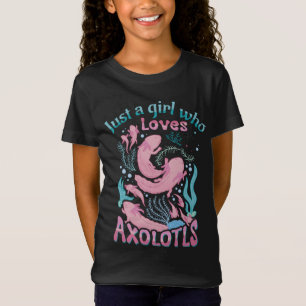 Niedlich Pink Aquamarin nur ein Mädchen, das Axolo T-Shirt