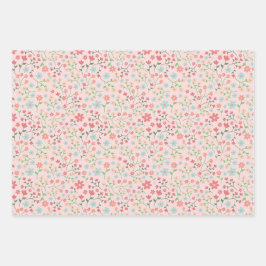 Niedlich Pink Ästhetische Frühjahrs-Osterthema Geschenkpapier Set
