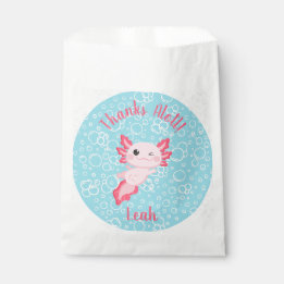 Niedlich Pink Baby Axolotl Geburtstagsparty Geschenktütchen
