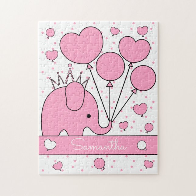 Niedlich Pink Baby Elephant (Vertikal)