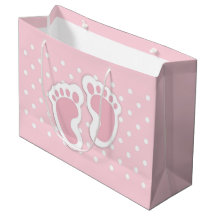 Niedlich Pink Baby Girl Footprint