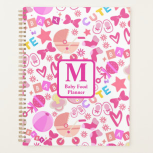 Niedlich Pink Baby Girl Kinderzimmer Muster person Planer