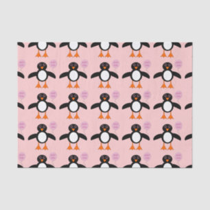 Niedlich Pink Baby Pinguin Tissue Paper Seidenpapier
