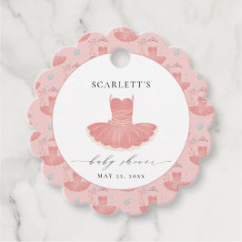 Niedlich Pink Ballerina Tutu Baby Girl Babydusche Geschenkanhänger