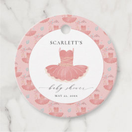 Niedlich Pink Ballerina Tutu Baby Girl Babydusche Geschenkanhänger