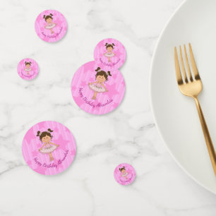 Niedlich Pink Ballerina US Flagge Birthday Konfetti
