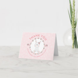 Niedlich Pink Bunny Baby Dusche Danke Foto