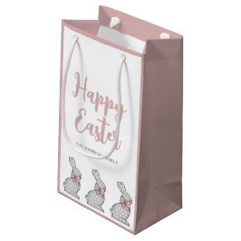 Niedlich Pink Bunny Happy Oster Kleine Geschenktüte