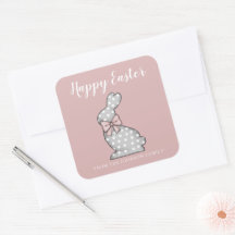 Niedlich Pink Bunny Happy Oster