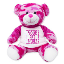 Niedlich Pink Camouflage 9" Teddy Bär gefüllt