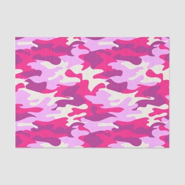 Niedlich Pink Camouflage Trendy Camouflage Girly P Seidenpapier (Vorderseite)