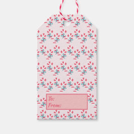 Niedlich Pink Candy Cane Pattern - Weihnachten Geschenkanhänger
