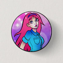 Niedlich Pink Cartoon Anime Girl