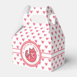 Niedlich Pink Cat Cartoon - Personalisierter Kinde Geschenkschachtel