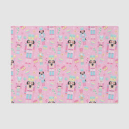 Niedlich Pink Christmas Nutcracker Ballet Seidenpapier