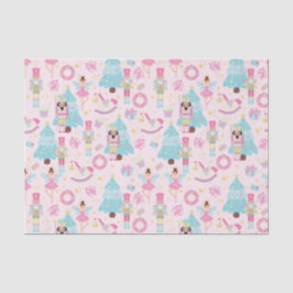 Niedlich Pink Christmas Nutcracker Ballet Seidenpapier