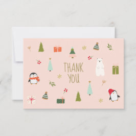 Niedlich Pink ChristmasSymbole Muster