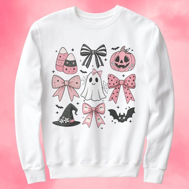 Niedlich Pink Coquette Halloween Sweatshirt (Von Creator hochgeladen)