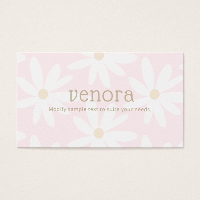 Niedlich Pink Daisy Floral (Vorderseite)