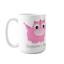 Niedlich Pink Dino Kawaii Cartoon