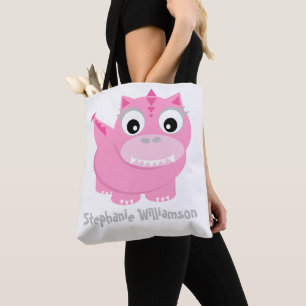 Niedlich Pink Dino Kawaii Cartoon Tasche