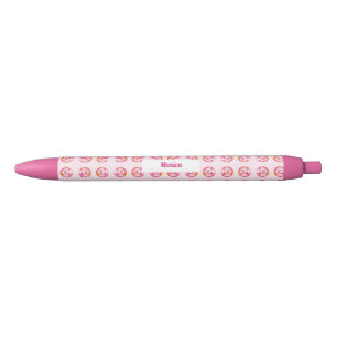 Niedlich Pink Donut Sprinkles Individuelle Name Gi Kugelschreiber