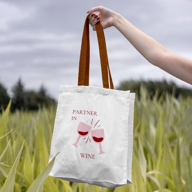 Niedlich Pink Feminine Partner in der Region Weink Tragetasche (Von Creator hochgeladen)