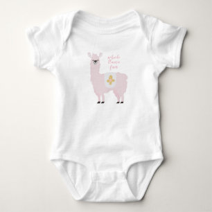Niedlich Pink Ganzlama Fun Baby Baby Strampler