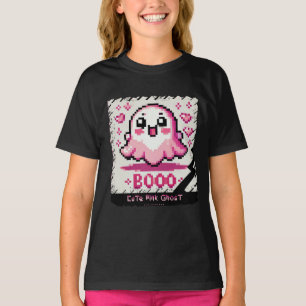 Niedlich Pink Ghost: Sweet and Spooky - Kinder Mäd T-Shirt