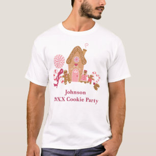 Niedlich Pink Gingerbread Candy Canes T - Shirt Mä