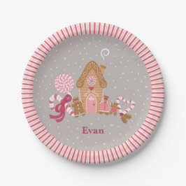 Niedlich Pink Gingerbrot Candy Paper Teller