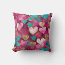 Niedlich Pink Gold Aquamariner Glitzer Valentine L