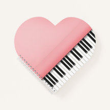 Niedlich Pink Grand Piano Herz geformt