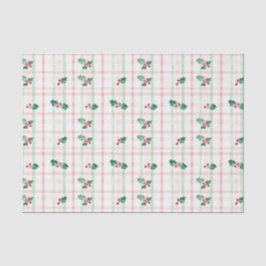 Niedlich Pink Green Retro Weihnachten Seidenpapier