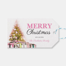 Niedlich Pink Holiday Tree Frohe Weihnachten Party
