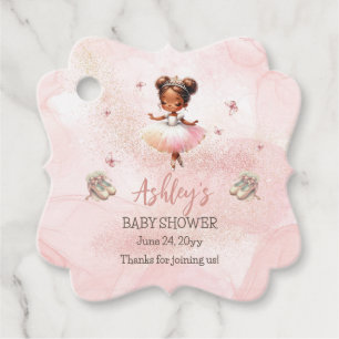 Niedlich Pink Kleine Ballerina Tutu Girl Babydusch Geschenkanhänger