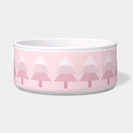 Niedlich Pink Ombre Weihnachtsbaummuster Napf
